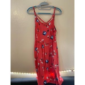 SO Floral Strappy Skater Dress